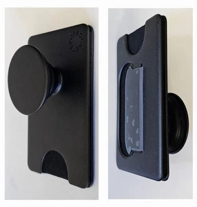 PopSockets Popwallet + Cartera para teléfono celular y soporte de agarre negro adhesivo - Imagen 1 de 3