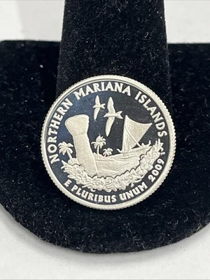 2009 S Northern Mariana Islands 90% SILVER "PROOF" Territory Quarter - Image 1 of 2