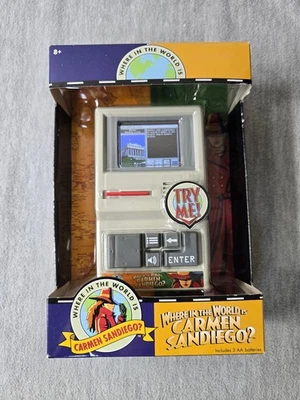 Brand New Sealed Where in The World Is Carmen Sandiego Handheld Electronic Game  - Image 1 of 4