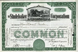 1935 Studebaker Corp Stock - Great Vignette of Studebaker's Blacksmith Shop - Picture 1 of 1