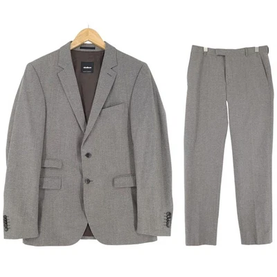 Traje Strellson De Lana Virgen Y Algodón Gris WW6 Tamaño EU 48 UK/US 38 - Imagen 1 de 4