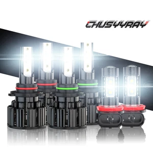 For Chevy Colorado 2004 2005 2006 2007 2008 LED Headlight Fog Light Bulbs Combo - Picture 1 of 12