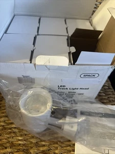 6 Pack LED Track Lighting Heads Compatible with Single Circuit H Type 3000K W - Picture 1 of 12