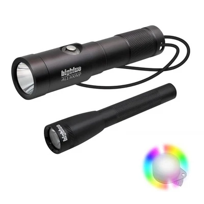 Paquete combinado de luces de buceo Bigblue AL1300NP y AL250 con clip fácil de 8 colores Foto 1 de 4