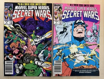 Quiosco Secret Wars #6 y 7 Marvel Comics 1984 primera Julia Carpenter/Spider-Woman Foto 1 de 4