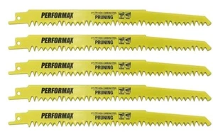 Hoja de sierra recíproca para recortar árboles de poda Performax 9 pulgadas de largo 4/5 TPI (PAQUETE DE 5) - Imagen 1 de 5