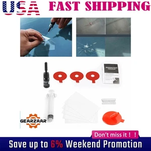US Glass Windshield Repair Tool Fix Car Wind Glass Windscreen Chip Crack - Picture 1 of 12