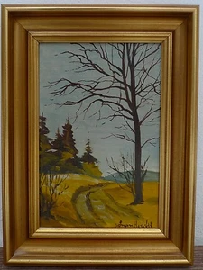 Unknown Naturalist / Landscape with Path / Oil Painting - Picture 1 of 1