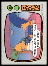 1990 Topps The Simpsons 36 Homer Marge Simpson Let's Run Away