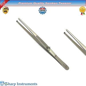 Dental Thumb Dressing Forceps 14cm Teeth 1X2 Grasping Kocher Surgical Tweezers - Picture 1 of 1