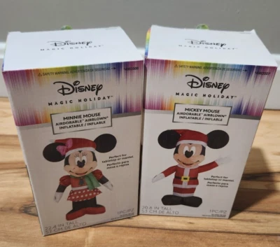 Nuevo Disney Magic Holiday Mckey Mouse y Minnie Airdorable Inflable Nuevo Foto 1 de 4