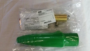Hubbell HBL400MGN CAMLOC Cable Mount Male Plug Kit E16 SERIES- GREEN - 2/0-4/0 4 - Picture 1 of 1