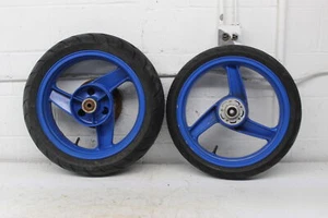 90-93 KAWASAKI NINJA ZX6 ZX600D FRONT REAR WHEEL PAIR SET - Picture 1 of 11