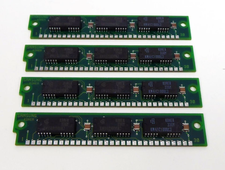 Atari STE TT Speicher RAM 4MB 4x 1MB Mega STE 520 1040 STE520 STE1040 - Bild 1 von 3