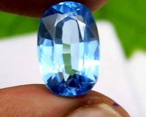 8,95 Ct Zaffiro Blu Ceylon Naturale Taglio Cuscino Certificato Gemma Sciolta - Foto 1 di 6