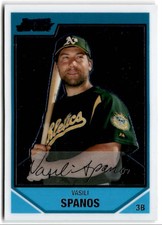 2007 Bowman Chrome Prospects Vasili Spanos Oakland Athletics #BC205