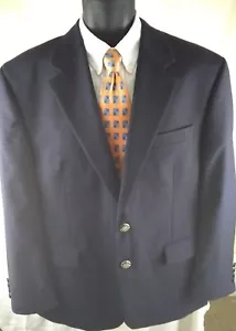 Michael Kors Mens Blazer Wool 2 Button Blue Vented 43 R - Picture 1 of 9