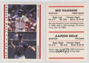 1995 Red Foley's Best Baseball Book Ever Mo Vaughn Aaron Sele
