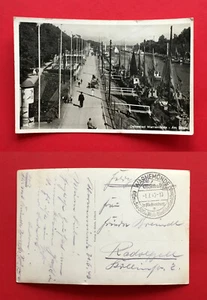 Foto AK Ostseebad WARNEMÜNDE 1940 Am Strom mit Schiffen    ( 54251 - Bild 1 von 1