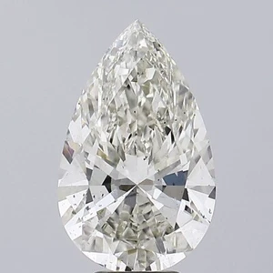 6.14 PEAR SHAPE IGI Certified Lab Grown CVD Diamond I Color SI1 Clarity - Picture 1 of 12