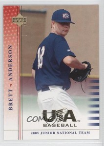 2005 Upper Deck USA Baseball Junior National Team Brett Anderson #USA76