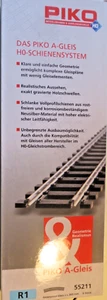 6 X Piko 55211 H0 Neusilber-Gleis Bent R1 30° R = 14 5/32in New IN Boxed - Picture 1 of 2