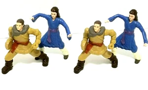 4 McDonalds Toys The Last Airbender Action Figures Sokka & Katara Working 4" - Picture 1 of 7