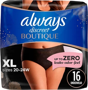 Boutique Incontinence and Postpartum Underwear for Women, Maximum Protection, XL - Picture 1 of 12