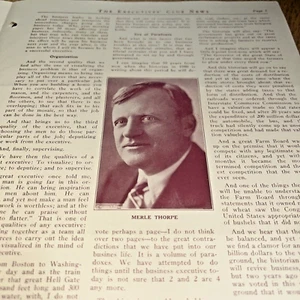 1932 - MERLE THORPE- Speech EDITOR, NATIONS BUSINESS MAGAZINE - Picture 1 of 4