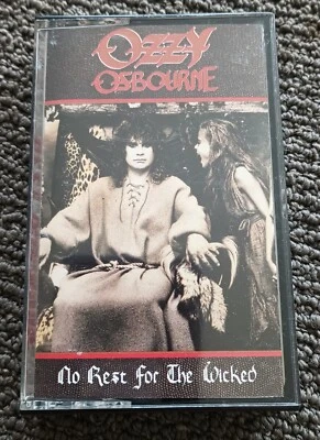OZZY OSBOURNE "NO REST FOR THE WICKED"  VINTAGE 1988 CASETTE/PZT 44245/NEAR MINT - Image 1 of 4