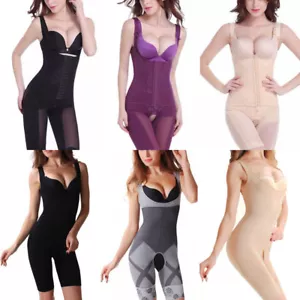Post Surgery Waist Cincher Full Body Shaper Bodysuit Fajas Colombianas Shapewear - Picture 1 of 37