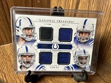2014 Panini National Treasures Team Quads Colts Manning, Luck, Clark, Moncrief