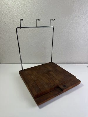 De colección Kromex Siamese Teak MCM Cafetera Soporte Bandeja Estación Desayuno Foto 1 de 4