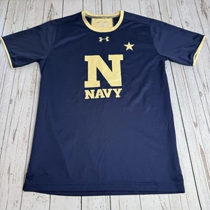 Navy Midshipmen Under Armour HeatGear Graphic T Shirt Mens Small Naval Academy - Picture 1 of 8