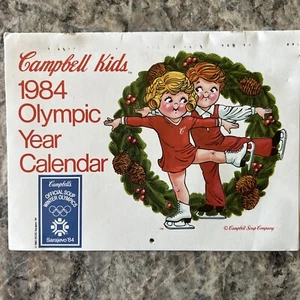 Campbell Kids Vintage 1984 Olympic Calendar Leap Year Good Condition - Picture 1 of 4