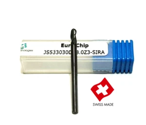 SWISS STREULI SCHAFTFRÄSER VOLLHARTMETALL TiALN Ø 3,0 R ( 0,118 ) 1/8 Zoll Nr110 , - Bild 1 von 8