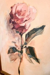 "Painterly Rose Study II" Painting Print ** Preowned, Beautiful** - Picture 1 of 9