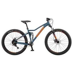 Men's 27.5" Ledge Pro Mountain Bike 7-Speed Bicycle w/ Full Suspension, Teal - Picture 1 of 7
