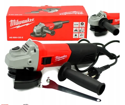 Milwaukee AG 800-125 E Winkelschleifer 800 W, 125 mm – Netzgerät Schiebeschalter - Bild 1 von 4