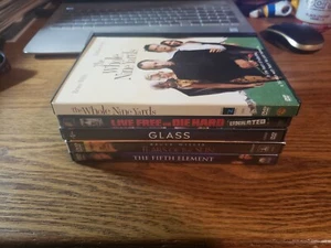 Lot 5 Bruce Willis DVDs - The Fifth Element, Glass, Live Free or Die Hard, etc.. - Picture 1 of 11