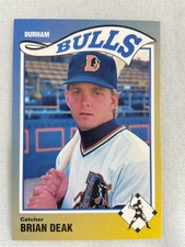 1990 Durham Bulls Sportsprint Minor League Baseball Card#04-Brian Deak
