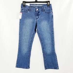 Route 66 Girls Medium Wash Skinny Low-Rise Bootcut Denim Jeans 10 1/2 Plus - Picture 1 of 6