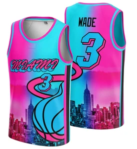 Dwyane Wade Miami Heat Sports Athletic Team Jersey - Picture 1 of 1