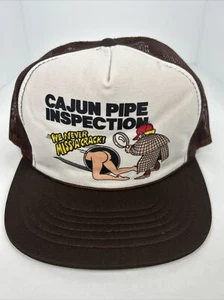 New Vintage Cajun Pipe inspection Young An Snapback Trucker Hat Mesh foam - Picture 1 of 5