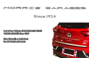 SILVER MORRIS GARAGES Since 1924 3D ACRYLIC LOGO EMBLEM BADGE Letter For MG CARS - Picture 1 of 5