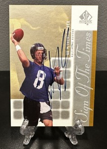 2000 SP Authentic TRENT DILFER Auto Rookie Sign of The Times Autograph🔥Ravens