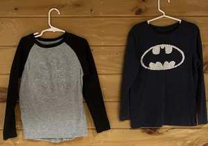 Batman Long Sleeve Shirt Lot of 2 Size 5 - Picture 1 of 5