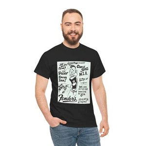 Old School Punk langer Strand Fenders fallende Idole Kreis Jerks schweres Baumwoll-T-Shirt - Bild 1 von 10