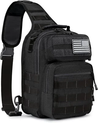 Bolso Bandolera Táctico Mochila Militar Rover Hombro Eslinga Paquete Molle Pecho Pack Foto 1 de 4