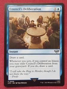 Magic The Gathering LOTR TALES OF MIDDLE-EARTH COUNCIL'S DELIBERATION card MTG - Bild 1 von 2